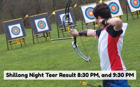 Shillong Night Teer Result 8:30 PM, and 9:30 PM